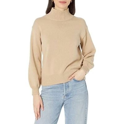 Immagine di Amazon Essentials Maglione in Cotone con Scollo a V (Disponibile Taglie Forti) Donna, Tan, XL