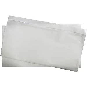 Immagine di Netuno 100 buste trasparenti portadocumenti autoadesive formato lungo 239x 131 mm adesive DL per pacchi biglietti di consegna fatture lettere vettura bolle polizza carico