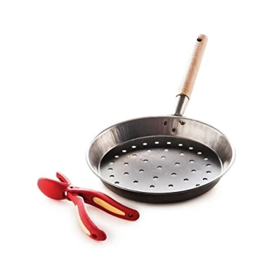 Immagine di Snips Padella per Castagne con Tagliacastagne, Metallo, Argento, Taglia Unica