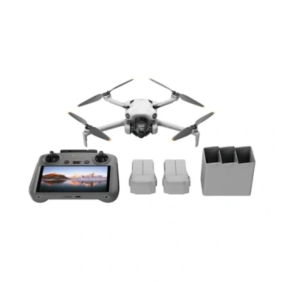 Immagine di DJI Mini 4 Pro Fly More Combo con RC 2 (Radiocomando Schermo), Drone Telecamera, Meno di 249 g, Autonomia Volo 34 minuti, Batterie Extra, C0