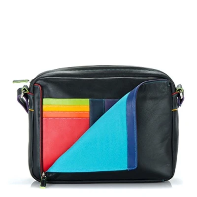 Immagine di mywalit Medium Organiser Cross Body Bag, Borsa con Manico Lungo Unisex Adulto, Black Pace