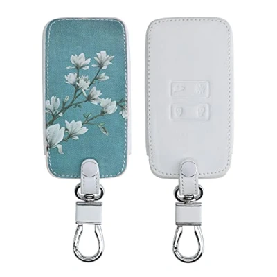 Immagine di kwmobile Custodia Compatibile con Renault 4 tasti Smart Key (solo Keyless Go) Cover Chiavi Auto Protezione Copri Telecomando Chiave Copertura Magnolie