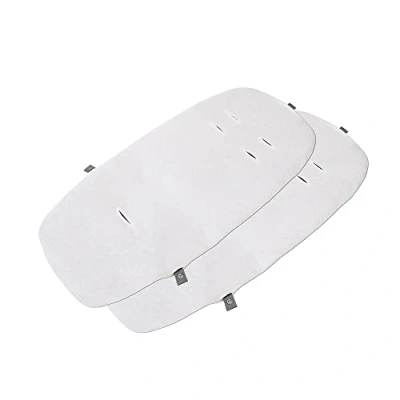 Immagine di Maxi Cosi Lenzuola Culla Alba, Set 2 Lenzuolini Coprimaterasso per Fianco Letto, in Cotone, Colore Bianco