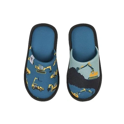 Immagine di Dedoles Pantofole Donna Uomo &amp; Bambini Ciabatte Memory Foam con tanti Design Unicorno Gatti Caffè Musica Regalo, Colore: Escavatore, 34 35 EU