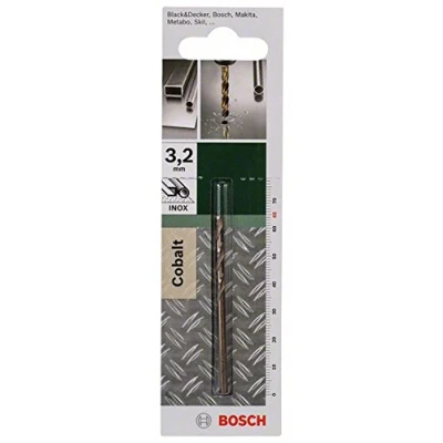 Immagine di Bosch Accessories 2609255066 HSS Punta a spirale per metallo 3.2 mm Lunghezza totale 65 Cobalto DIN 338 Alberino cilindrico 1 pz.