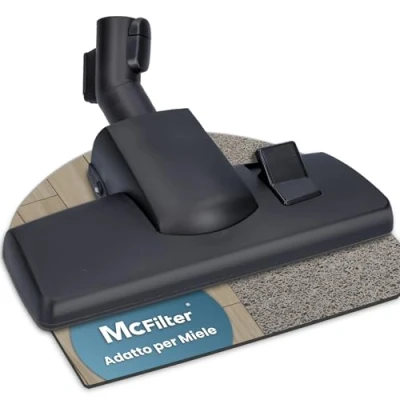 Immagine di McFilter Bocchetta combinata adatta per aspirapolvere Miele serie C1, C2, C3, S8000, S2, S3, S4, S5, S6, Completa, Compatta, Classica, attacco 35 mm, funzione di innesto e parcheggio commutabile