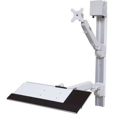 Immagine di Value 17.99.1139 1 parte Supporto a muro per monitor Grigio Inclinabile, Regolabile in altezza, Ruotabile