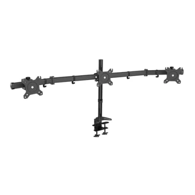 Immagine di HFTEK Supporti per monitor TV Supporto da tavolo 3 schermi 15 a 27 pollici VESA 75/100 HF330C