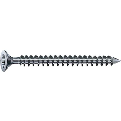 Immagine di Spax 1201011002805 Viti per costruzioni in legno, 10,0 x 280 mm, 50 pezzi, T STAR Plus, a testa svasata con nervature di fresatura, filettatura completa, punta CUT, Wrox A3J,