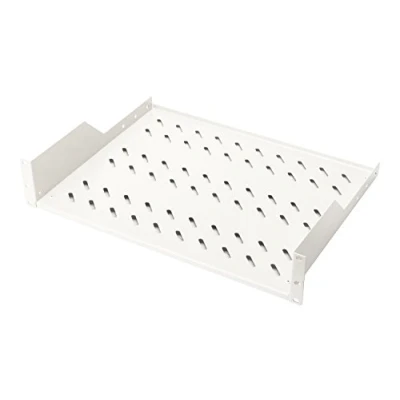 Immagine di DIGITUS Professional DN 97610 Ripiano per installazione fissa in armadi da 19» capacità di carico 25 kg a partire 450 mm profondità dell&#039;armadio 2HE colore grigio