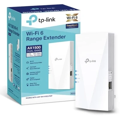 Immagine di TP Link RE500X V1 Wi Fi range extender GigE 6 2.4 GHz, 5 GHz (Ricondizionato)