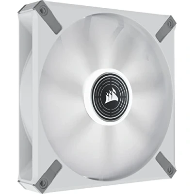 Immagine di CORSAIR ML140 LED ELITE, 140 mm Ventola PWM Bianco (Tecnologia AirGuide, Cuscinetto a Levitazione Magnetica, Velocità da 1.600 RPM, Otto Brillant) Confezione Singola, Struttura