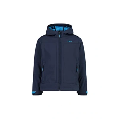 Immagine di CMP KID Jacket FIX HOOD Unisex Giacca softshell per bambini, Taglia: 116, Blue danubio