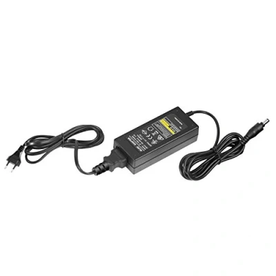Immagine di Neewer Adattatore d’Alimentazione AC 220V a DC 15V con Cavo 5A Output per Luce Anulare da Studio (Nero)