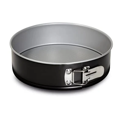 Immagine di Guardini, Linea Silver Elegance, Tortiera apribile 1 fondo 22cm, Acciaio con Rivestimento Antiaderente, Colore Argento/Nero