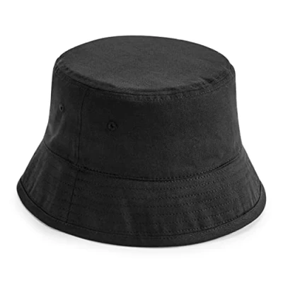 Immagine di Beechfield B90N Cappello da secchio in cotone biologico, Nero , Small