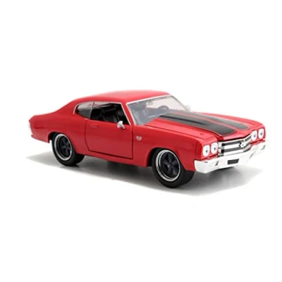 Immagine di Jada Chevrolet Doms Chevelle SS Fast And Furious Échelle 1/24 Rougeminiature Veicolo Auto da Collezione in Miniatura, Colore Rosso, 97193