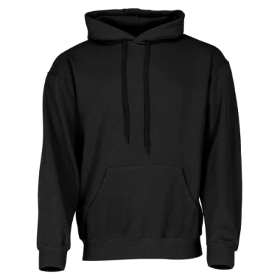 Immagine di Fruit of the Loom Felpa classica con cappuccio + sacchetto in tessuto MyShirt, Nero Myshirt incluso, S