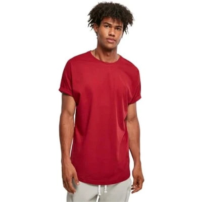 Immagine di Urban Classics LONG Shaped Turnup Tshirt basic, Uomo, Taglia: XXL, Brickred