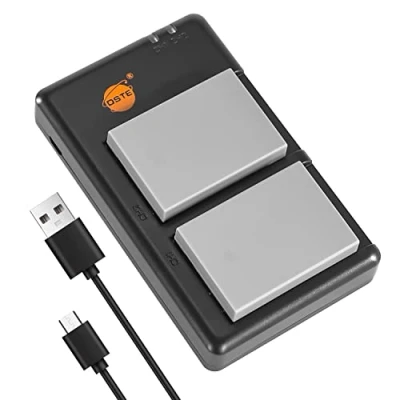 Immagine di DSTE 2PCS BLN 1(2100mAh/7.6V) Batteria Caricatore Compatibile per Olympus OM D E M1,OM M5,PEN P5,OM M5 II