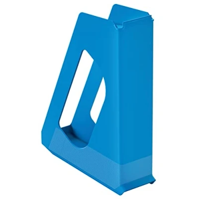 Immagine di Esselte VIVIDA Portariviste in Plastica a Tutta Altezza, Formato A4, Blu, 628218