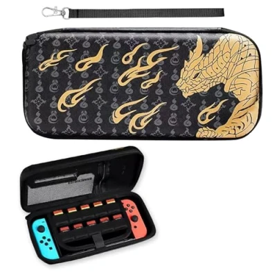 Immagine di custodia compatibile con Nintendo Switch e OLED rigida per il trasporto protettiva 10 giochi console accessori 2