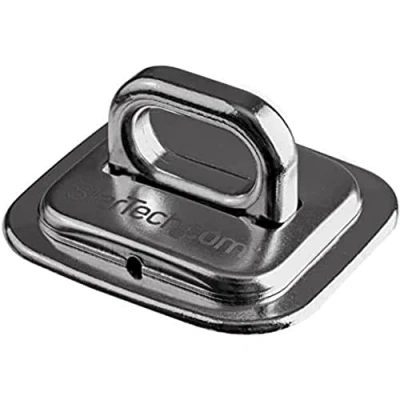 Immagine di StarTech.com Punto di Ancoraggio per Cavo Sicurezza Portatile Gancio, Include Viti montaggio, Acciaio