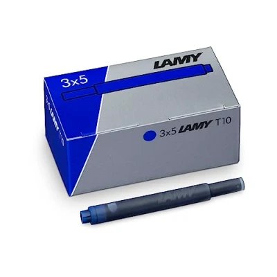 Immagine di LAMY T10 Set di 3 cartucce d&#039;inchiostro con grande stock inchiostro, adatte per tutti i modelli penne stilografiche Lamy, contenuto 1,25 ml cartuccia, 5 pezzi pacchetto, colore