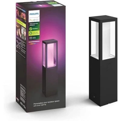 Immagine di Philips Hue White and Color Ambiance Impress, Lampada da Terra Smart Esterno, Nero