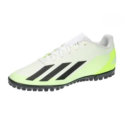 Immagine di adidas Performance X CRAZYFAST.4 TF Scarpe da calcetto con tacchetti, Taglia: 48, Footwear white/core black/lucid lemon Sintetico