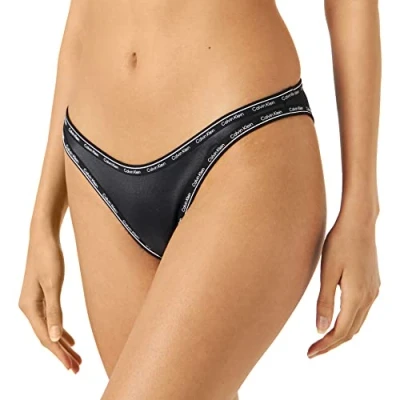 Immagine di Calvin Klein Swimwear HIGH LEG Cheeky Bikini pezzo sotto, Donna, Taglia: Large, Black