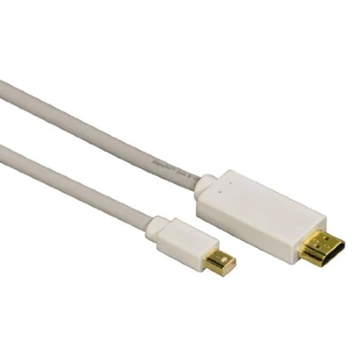 Immagine di Hama Cavo Adattatore Mini Display Port/HDMI, Dorato, 1.5 m, per Mac, Bianco