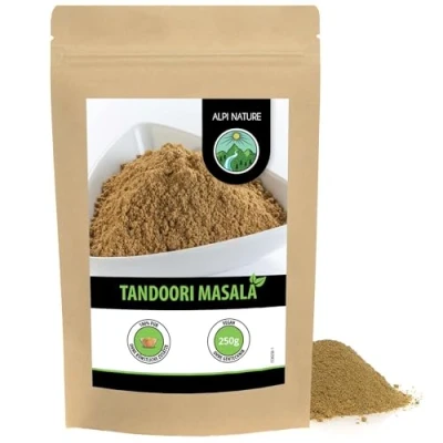 Immagine di Tandoori Masala mix di spezie (250g), tipico indiane, confezione richiudibile