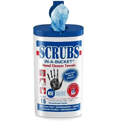 Immagine di ITW Salviette per la pulizia, 15 pezzi, Scrubs in a Bucket
