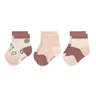 Immagine di LÄSSIG Calzini da ginnastica per bambini Set di 3/ Bianco sporco/ Rosa cipria Taglia 15 18