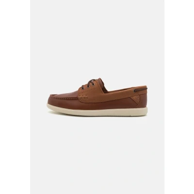 Immagine di Clarks Bratton Boat, Scarpe da Barca Uomo, Dark Tan, 41 EU