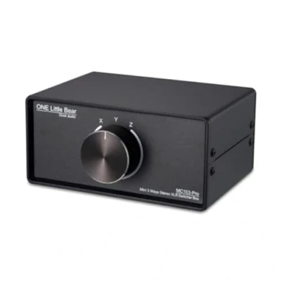 Immagine di Nobsound 1 IN 3 OUT Switch audio XLR bilanciato, vie, stereo passivo