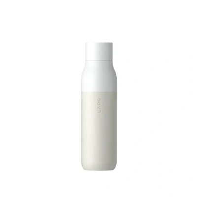 Immagine di LARQ Bottiglia PureVis 500ml di vetro per acqua autopulente e isolata in acciaio inox con depuratore UV design premiato 2 Anni Garanzia, Granite White