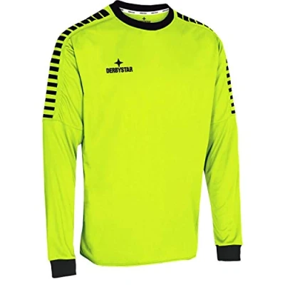 Immagine di Derbystar Hyper målmandstrøje Maglia da Portiere per Bambini, Unisex, Colore Giallo e Nero, 164 EU