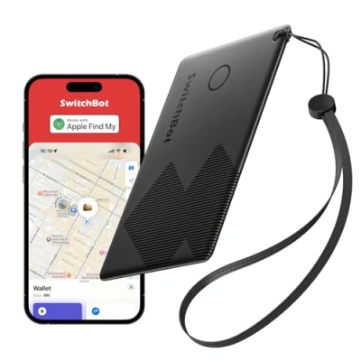 Immagine di SwitchBot AirTag Card, Smart Localizzatore compatibile con Apple Find My(Solo per iOS), Bluetooth Tracker chiavi, telefoni, bagagli, fino a 3 anni di batteria, Resistente all&#039;acqua e alla polvere
