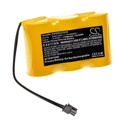 Immagine di vhbw batteria compatibile con ABB IRB 1400 M2000, M2000A, M2004, 140 M2000 robot industriale (17000mAh, 10,8V, Li SOCl2)