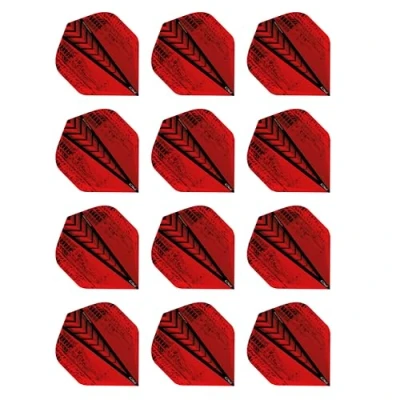 Immagine di RED DRAGON Hardcore Radical Rosso Volo Dart Standard di Spessore Extra 4 Set per Confezione (12 Voli in Totale)
