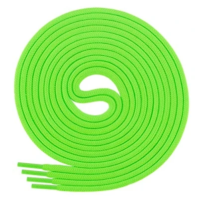 Immagine di Di Ficchiano lacci, lacci rotondi per scarpe business e in cuoio, antistrappo, rotondi, ø 3 mm, lunghezza 60 130 cm poliestere, Adulti (unisex), verde fluo, 70