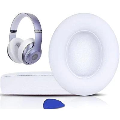 Immagine di SoloWIT® Cuscinetti Auricolari Di Ricambio per Beats Studio 2 e 3 Wired/Wireless Cuffia con morbida pelle proteina/memory foam/nastro adesivo forte