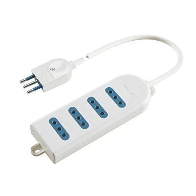 Immagine di Poly Pool PP0387S Presa Multipla con 4 Prese 10 A e 1.5 m Cavo, Bianco
