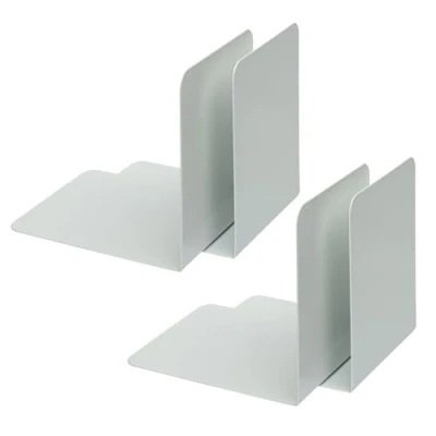 Immagine di Alco Albert 4302 10 4 Fermalibri in Metallo, Pezzi, Bianco, 14 x 12,5 Cm, per Scuola, Ufficio e Casa