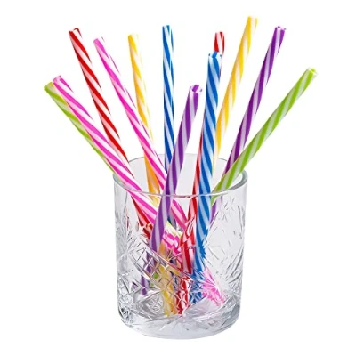 Immagine di Boland 30297 Cannucce riutilizzabili, 12 pezzi, lunghezza 21 cm, colori assortiti, con spazzola per la pulizia, set di cannucce, stoviglie feste, bevande