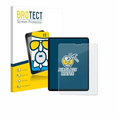 Immagine di brotect Pellicola Vetro Opaca per Apple iPad Pro 12.9&quot; 2022 (6a. Gen.) Protezione Schermo [Anti Riflesso, Durezza 9H]