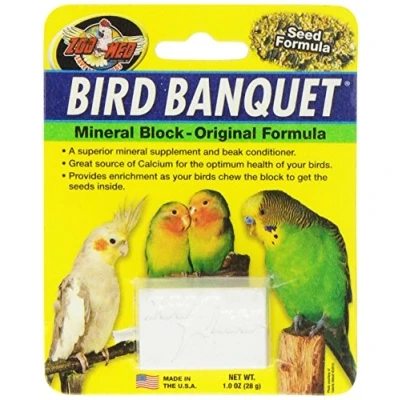 Immagine di Zoo Med Bird Banquet, mangime per uccelli e semi, piccolo, 1 x 28 g
