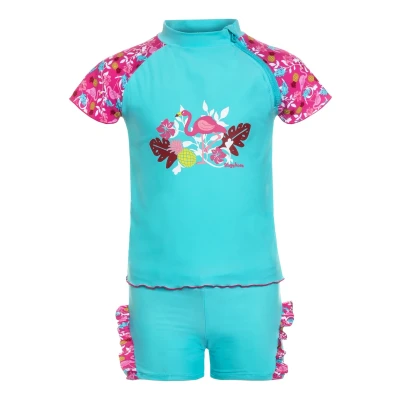 Immagine di Playshoes Set da bagno con protezione UV Unisex Bambini e ragazzi, Fenicottero, 74 80